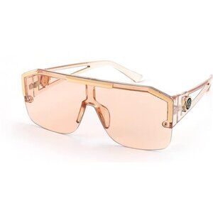 Women Men Sunglasse Square Flat Top Big Frame UV400 Sun Glasses Oversized